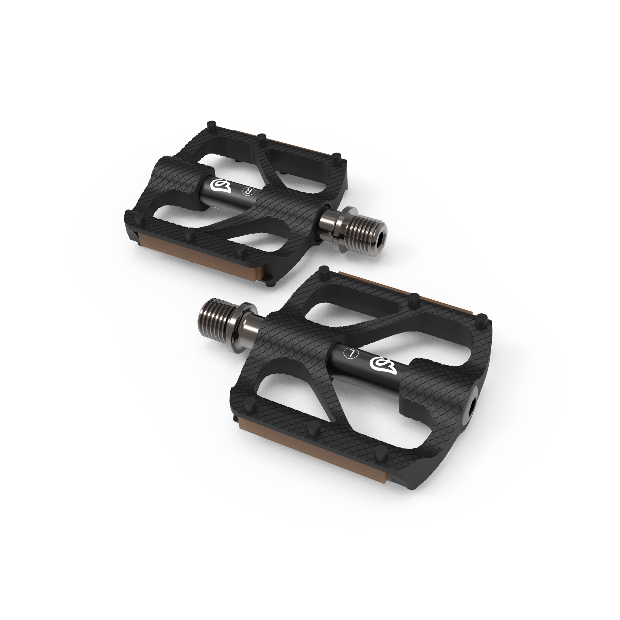 woom 3 pedale demontieren Early Rider P1 Resin Platform Pedals Cyan