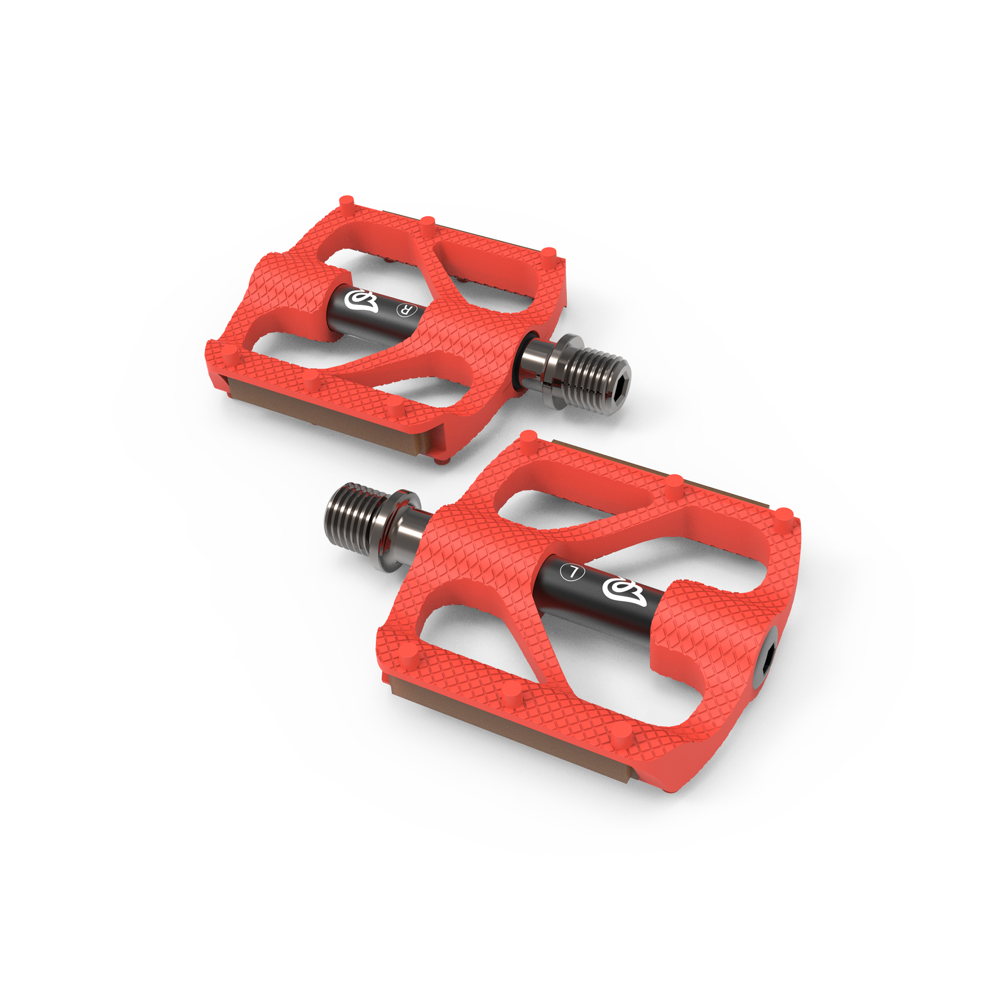 Early Rider P1 Resin Platform Pedals Cyan