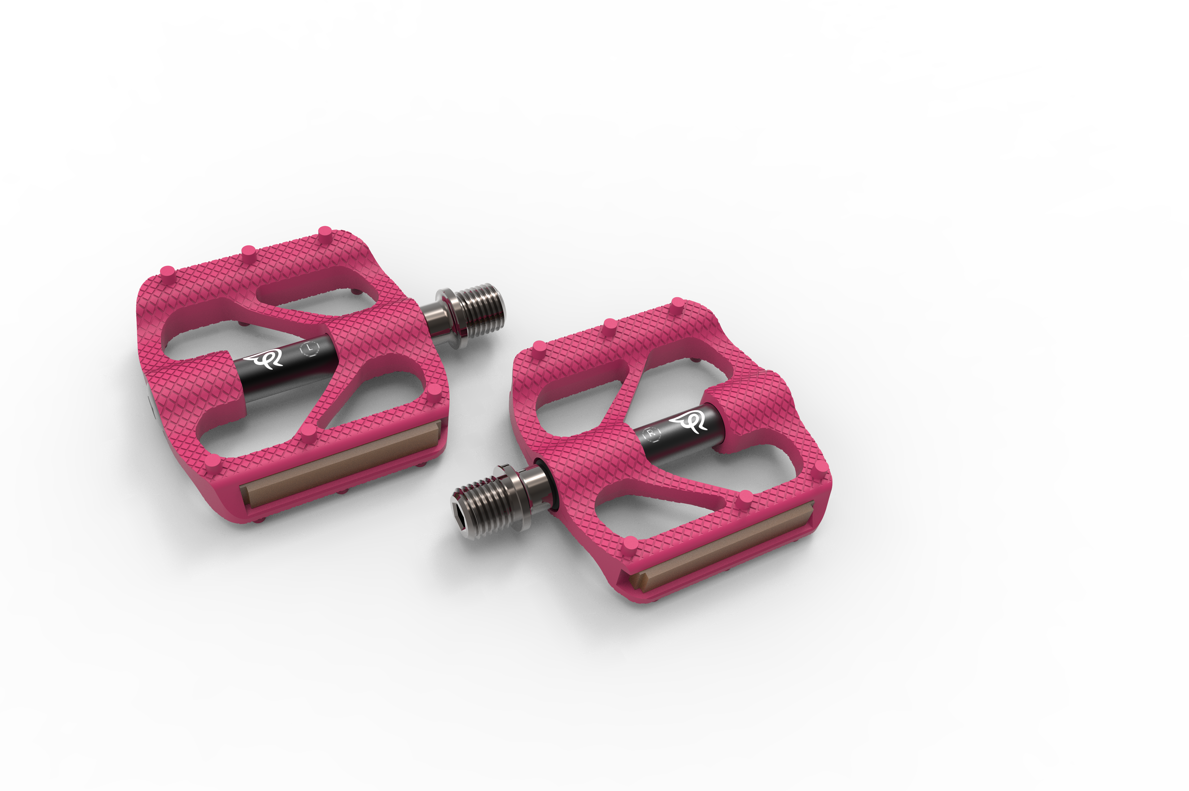 Pink flat pedals hotsell