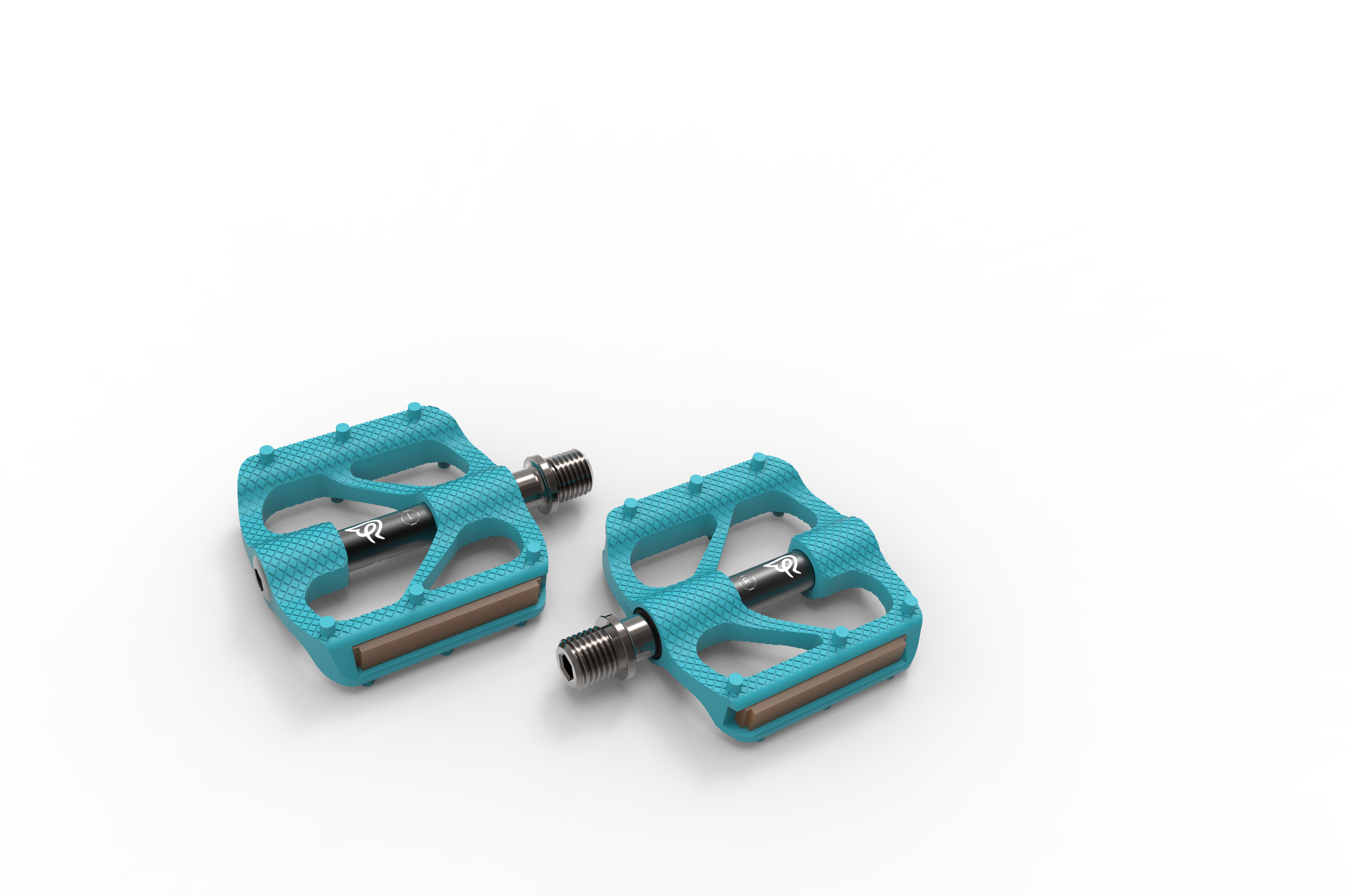 Early Rider P1 Resin Platform Pedals Cyan